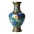 Antique Chinese Figural & Floral Cloisonne Enameled Vase C1920 For Sale
