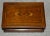 Inlaid Walnut Edwardian Style Jewerly Box W/Felt Interior For Sale - Image 10 of 13
