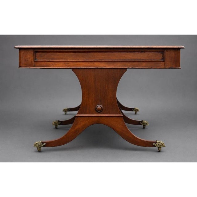 Vintage Mahogany Boardroom Table and Chairs, 1920, Set of 11 For Sale - Image 4 of 5