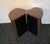 70s Brass and Burl Corner Pedestal Stand Tables - A Pair For Sale In Greenville, SC - Image 6 of 11