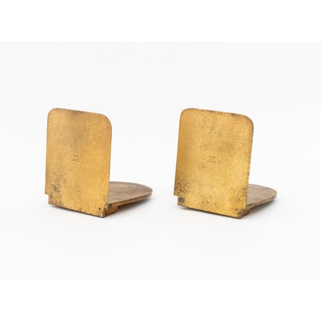 Tiffany Studios Buddha Gilt Bronze Bookends, Pair For Sale In New York - Image 6 of 9