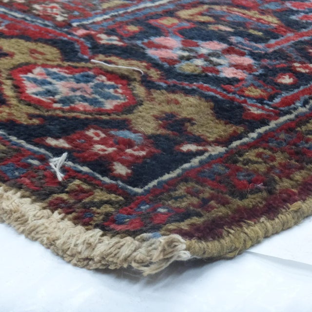 Vintage Persian Heriz Rug- 9′7″ × 13′3″ For Sale - Image 4 of 4