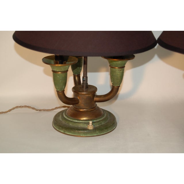 Metal Art Deco Table Lamps, 1930s, Set of 2 For Sale - Image 7 of 9