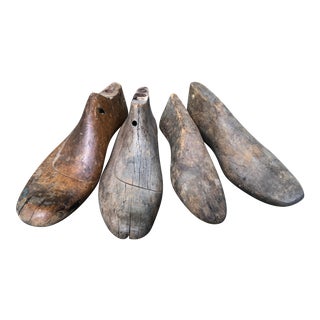 Vintage Wooden Shoe Forms - Set of 4 For Sale