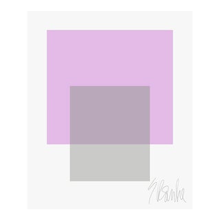 The Interaction of Lavender and Gray Fine Art Print 20" X 24" by Liz Roache For Sale