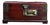 Vintage Redwood Jewelry Box With Combination Lock and Brass Mounts For Sale