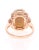 3.62 Carat Opal Diamond 18 Karat Rose Gold Ring, size 7 For Sale - Image 4 of 6