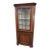 Antique Corner Cabinet Cupboard Beautiful Federal Primitive Wavy Glass 1800’s For Sale