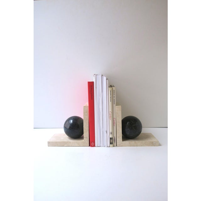 Contemporary Marble Art Deco Modern Style Bookends, Late-20th Century For Sale - Image 3 of 8