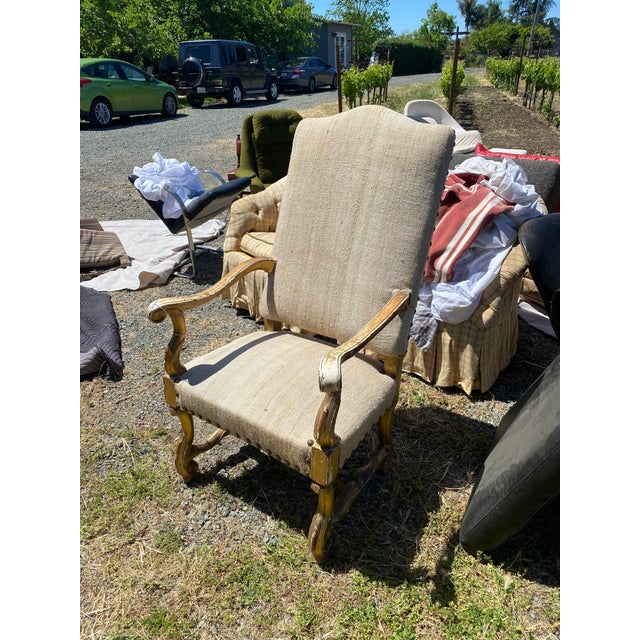 18th Century Upholstered Armchair, Circa 18th Century For Sale - Image 5 of 6