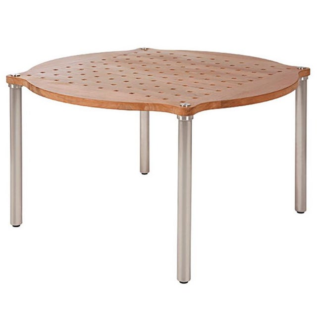 Modern Giati by Walters Wicker 46" Square "Fifty-Five" Outdoor Dining Table For Sale - Image 3 of 3