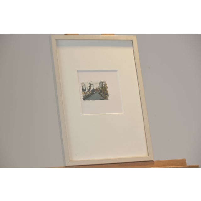 Allee, Jochen Pankrath, 2009, Oil on Paper, Framed For Sale - Image 4 of 6