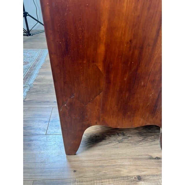 Rare Labeled William Lloyd Springfield Massachusetts Federal Cherry Chest of Drawers, Circa 1800 For Sale - Image 9 of 12