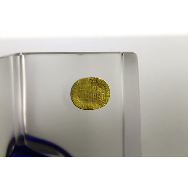 Lead Crystal Segment Vases by C. J. Riedel for Riedel, 1960s, Set of 2 For Sale - Image 4 of 11