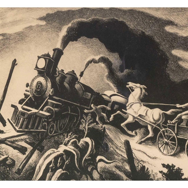 American Thomas Hart Benton "Wreck of the Ol' 97", 1944 For Sale - Image 3 of 5