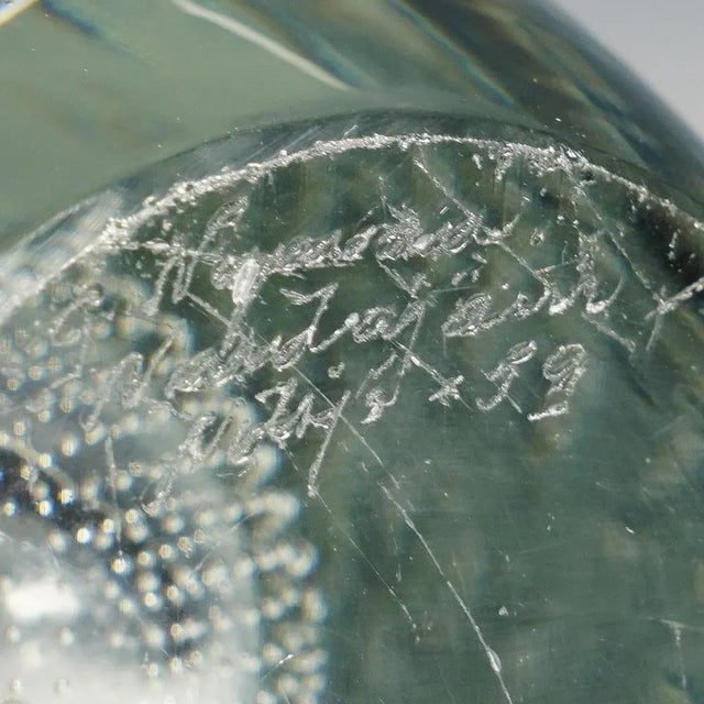 Vintage Art Glass Vase attributed to Gunnel Nyman for Nuutajarvi Notsio, 1959 For Sale - Image 10 of 11