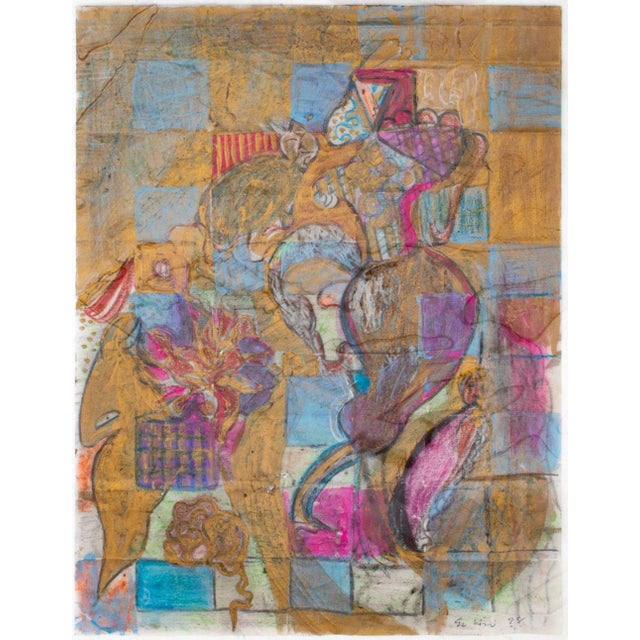 Eva Bouzard-Hui Surrealist Mixed Media on Paper, 8 For Sale In New York - Image 6 of 12