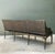 Black Vintage Leather Cushion Cane Settee For Sale - Image 8 of 17