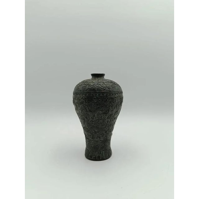 Antique Chinese Bronze Vase For Sale - Image 11 of 13