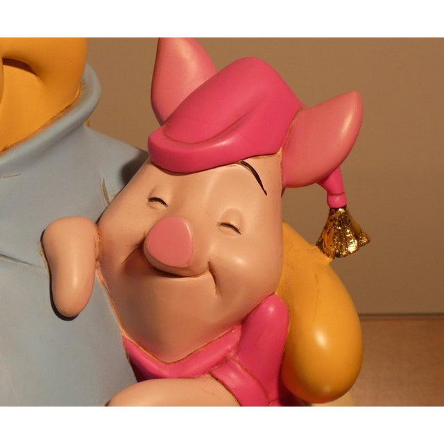 Ceramic & Resin Winnie the Pooh & Piglet Figurine by Peter Mook for Disney, USA, 2000s For Sale - Image 13 of 15