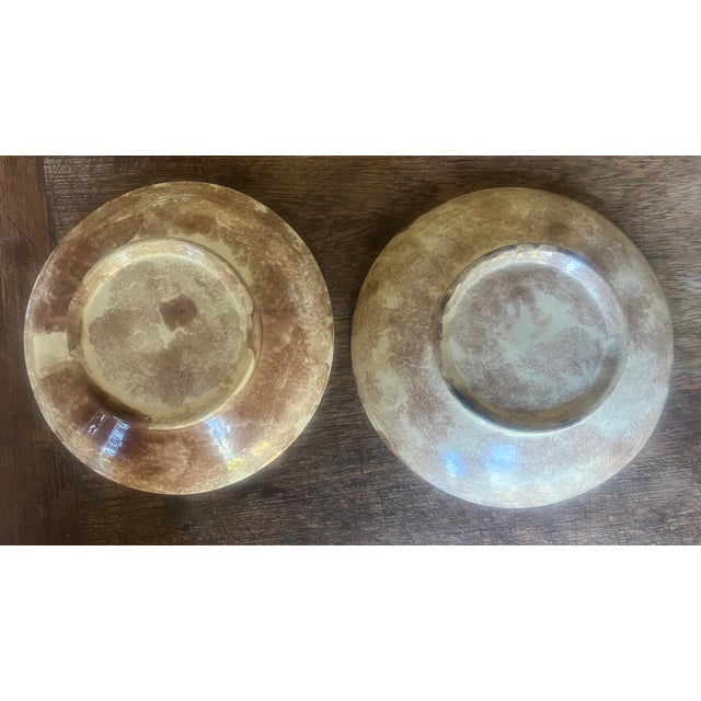 Antique Majolica Fruit / Wall Bowls- Set of 2 For Sale - Image 12 of 13