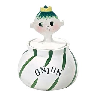 Mid-Century Modern Pixieware Onion Condiment Jar For Sale