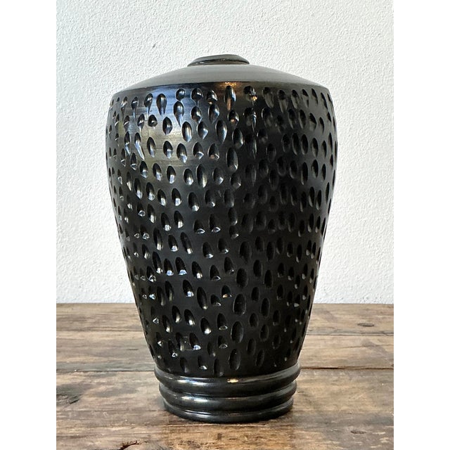 Ceramic Vintage Original Studio Pottery Vase For Sale - Image 7 of 12