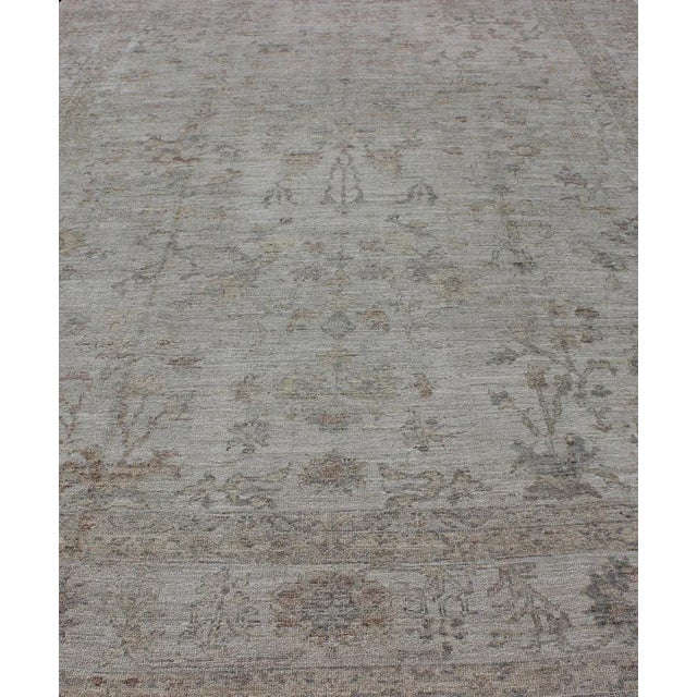 Large Angora Oushak Turkish Rug by Keivan Woven Arts 12'5 X 18'5 For Sale - Image 9 of 11