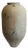 Tall Pilsner Earth Ware Vintage Pot Planter For Sale