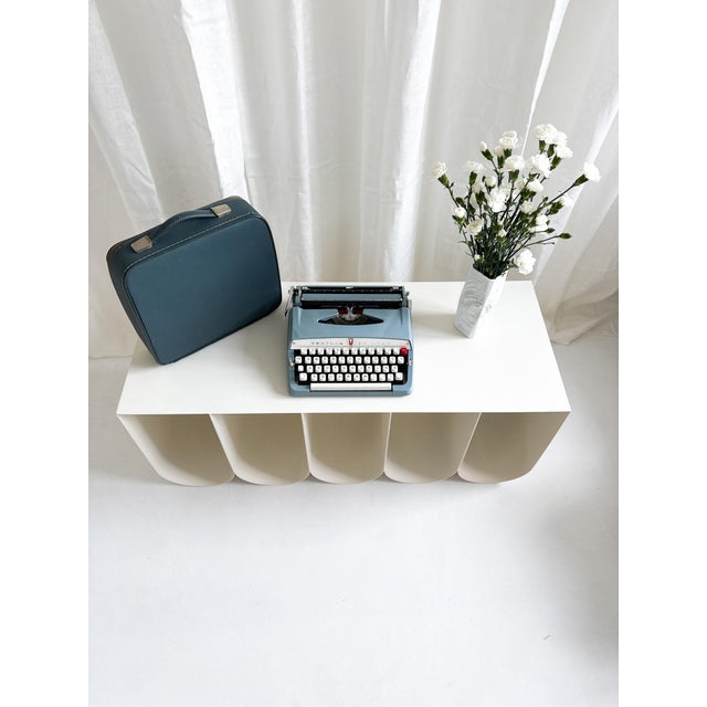 Vintage Typewriter in Light Blue from Brother De Luxe, 1960s For Sale - Image 9 of 18