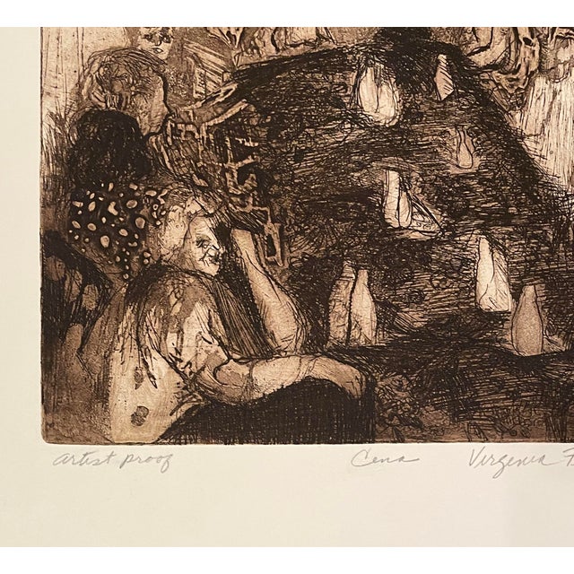 Modern 1970s Virginia Fiztmartin Cena Etching & Aquatint For Sale - Image 3 of 4