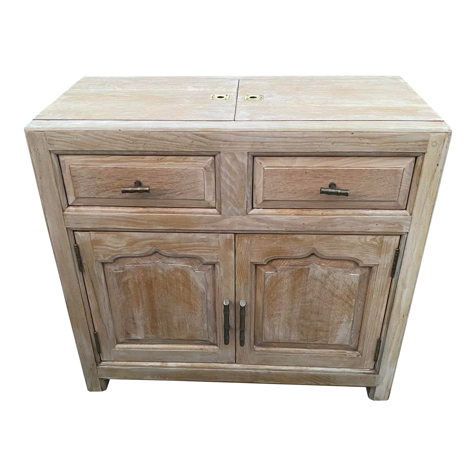 Bleached Vintage Henredon Dry Bar Chairish