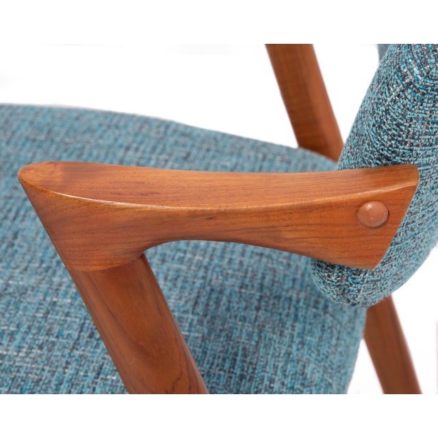 Kai Kristiansen Model 42 Dining Chairs Denmark 1960s Knoll Fabric a Set of 4 For Sale - Image 13 of 13