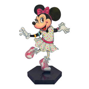 Walt Disney Life-Size Sculpture of Dancing Minnie Mouse on Wheeled Base