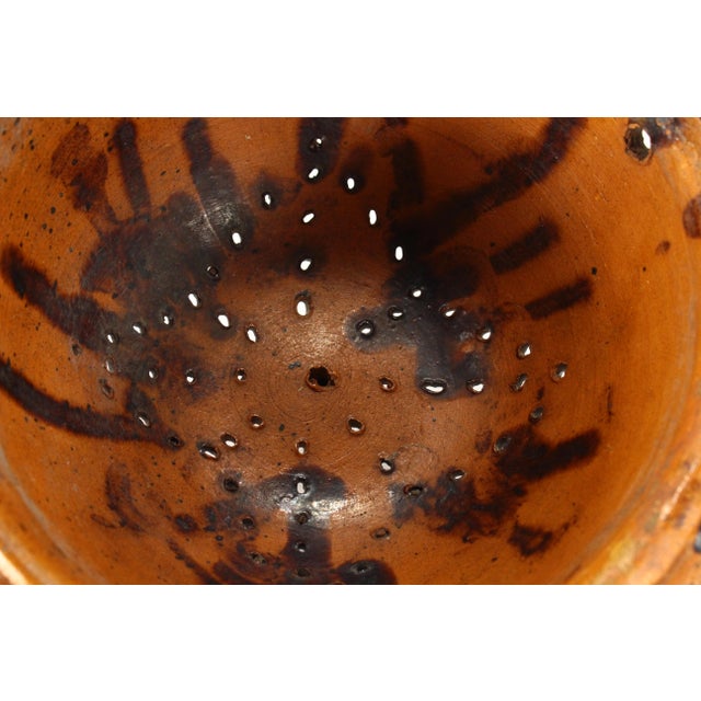 Circa 1900 Barrio De La Luz Puebla Pottery Hanging Planter Cache Pot Barro Vidriado For Sale - Image 17 of 18