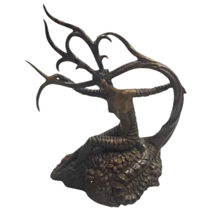 Erte Romain De Tirtoff "The Hunting" Bronze Sculpture