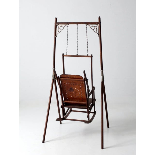 Victorian Decorative Swing Chair For Sale - Image 6 of 13