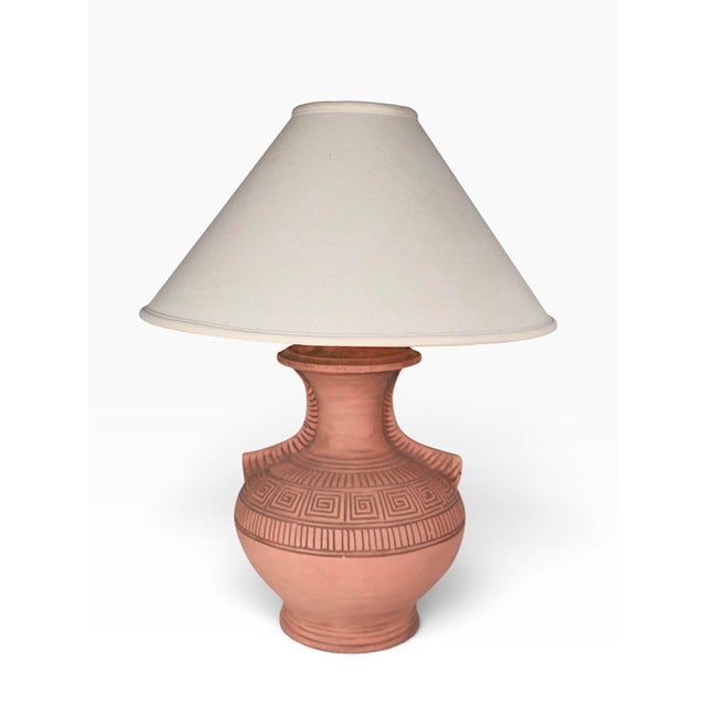 Ceramic Late 20th Century South American Style Terra Cotta Table Lamps - Pair For Sale - Image 7 of 18