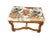 Wood Vintage French Carved Oak Tabouret Stool With Brunschwig & Fils Upholstered Seat. For Sale - Image 7 of 9