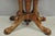 Wood Antique Eastlake Victorian Carved Walnut Marble Top Parlor Lamp Side Table For Sale - Image 7 of 14