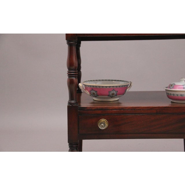 Brown 19th Century Early Victorian Mahogany Washstand, 1840s For Sale - Image 8 of 15