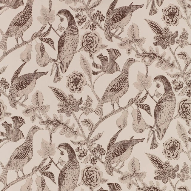 Contemporary Sample - Schumacher Katmandu Wallpaper in Graphite For Sale - Image 3 of 3