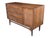 Mid-Century Modern Walnut & Rattan Cabinet – Restored Danish Modern Credenza For Sale - Image 9 of 11