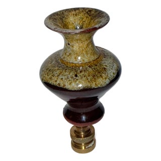 Miniature Honeycomb Glazed Pottery Finial For Sale