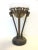 Timeless vintage brass rams head pedestal stand with glass bowl insert. There's a rich patina to the brass adding to its...