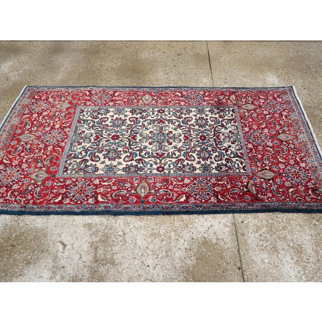Galerie Shabab Collection Mid-20th Century Persian Isfahan Rug For Sale - Image 4 of 8