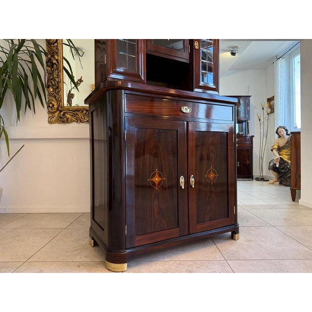 Art Nouveau Cabinet in Mahogany, 1890s For Sale - Image 10 of 14