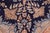 Shabby Chic Vintage 1990's Blue/Brown Wool Rug - 9'10'' X 12'8'' For Sale In New York - Image 6 of 10