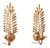 Hollywood Regency Italian Wall Sconces in Gilt Metal, 1970s, Set of 2 For Sale