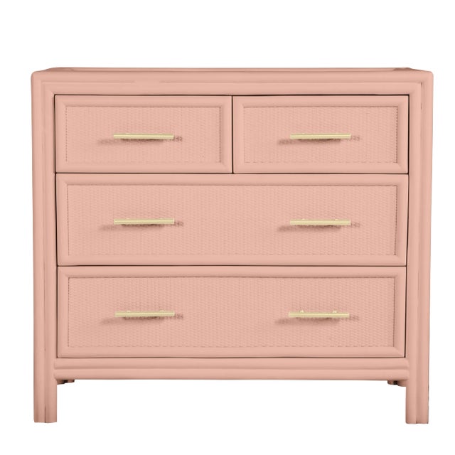 David Francis Furniture for Chairish Bermuda Chest, Chippendale Rosetone For Sale